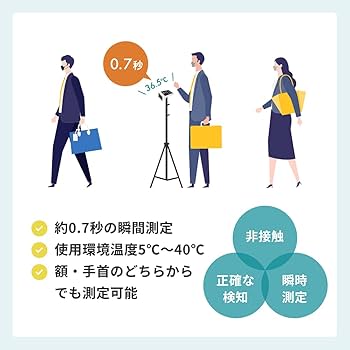 非接触式瞬間検温器 HNT-010 HuBDIC フロアスタンドセット Amazon.co.jp: HuBDIC(ヒュービディック) 非接触式 瞬間検知器
